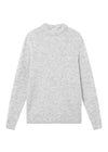 ALPINE KNIT - Light Grey Melange-Knitwear-Forét-Butler Loftet