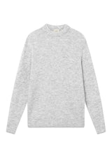ALPINE KNIT - Light Grey Melange-Knitwear-Forét-Butler Loftet
