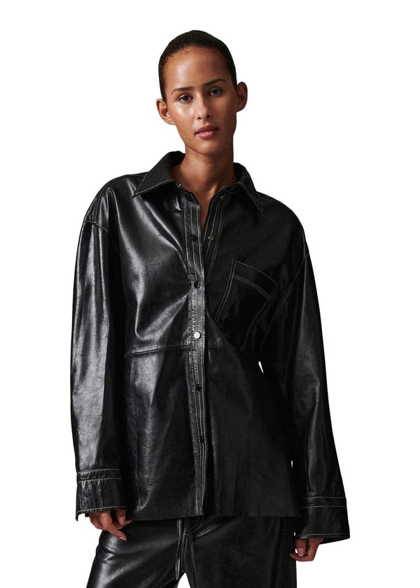 Andreas - Polished Leather - Black-Shirts-DAY Birger et Mikkelsen-Butler Loftet