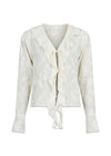 Anika Burnout Blouse - Off White-Blouses-Neo Noir-Butler Loftet