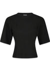Asha Boxy Tee - Black-T-shirts-Neo Noir-Butler Loftet