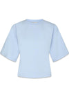Asha Boxy Tee - Light Blue-T-shirts-Neo Noir-Butler Loftet