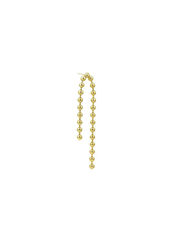 Atomic Double Chain Stud - Goldplated-Jewellery-Jane Kønig-Butler Loftet