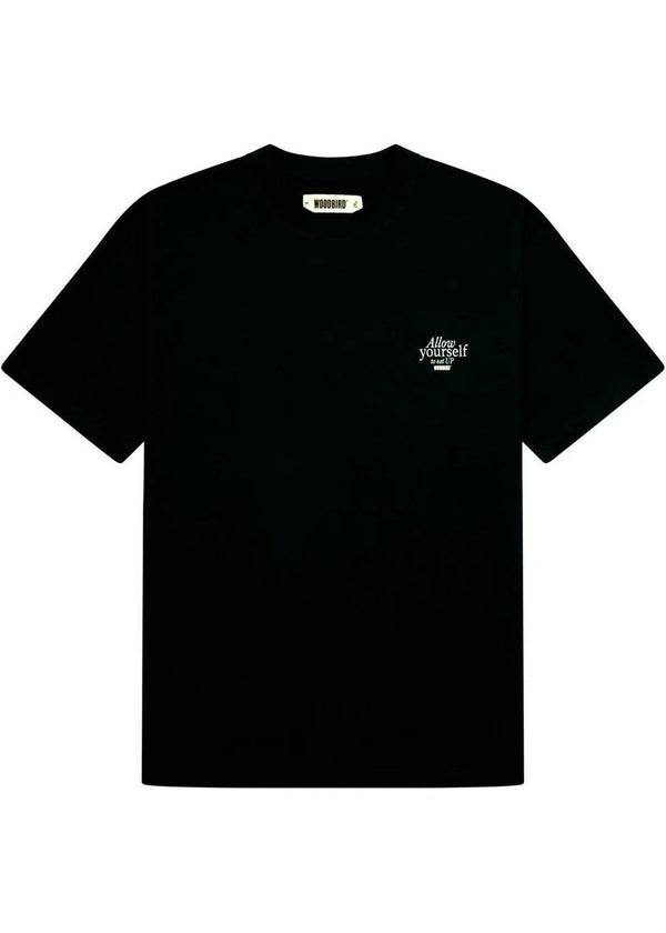 Baine Eat Tee - Black-T-shirts-Woodbird-Butler Loftet