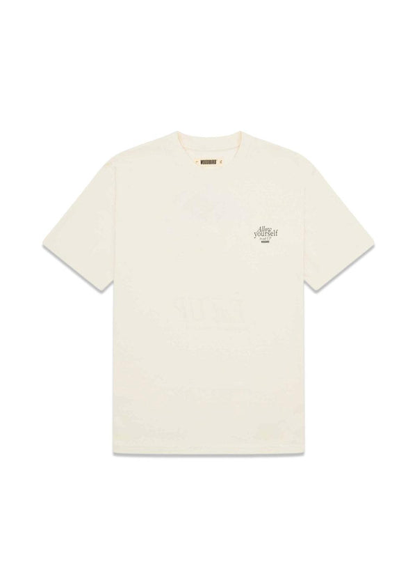 Baine Eat Tee - Off White-T-shirts-Woodbird-Butler Loftet