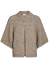 Benuta Fluffy Knit Cardigan - Beige Melange-Knitwear-Neo Noir-Butler Loftet