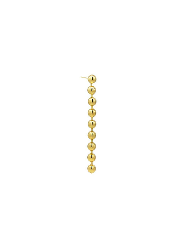 Big Atomic Chain Stud - Goldplated-Jewellery-Jane Kønig-Butler Loftet