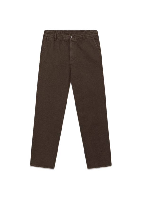 CLAY PANTS - Deep Brown Twill-Pants-Forét-Butler Loftet