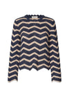 CaryMD o-neck - Navy Summer Sand-Knitwear-Modström-Butler Loftet