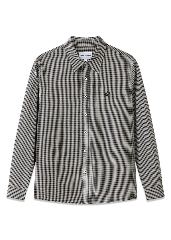 Checkered Shirt - Black-Shirts-Globe Studios-Butler Loftet