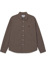 Checkered Shirt 'Brown' - Brown-Shirts-Globe Studios-Butler Loftet