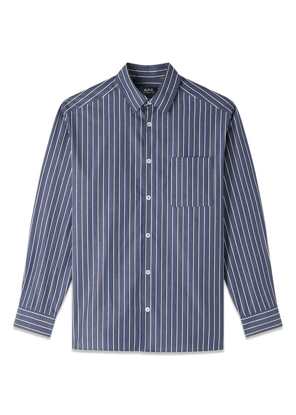 Chemise Malo - Dark Navy-Shirts-A.P.C-Butler Loftet