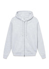 Classic Logo Zip Hoodie - Cloudy Grey-Hoodies-Bareen-Butler Loftet
