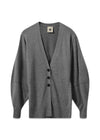 Como Sleeve Cardigan - Grey Melange-Knitwear-The Garment-Butler Loftet