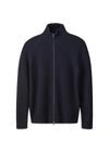 DELTA WOOL ZIP KNIT - Navy-Knitwear-Forét-Butler Loftet