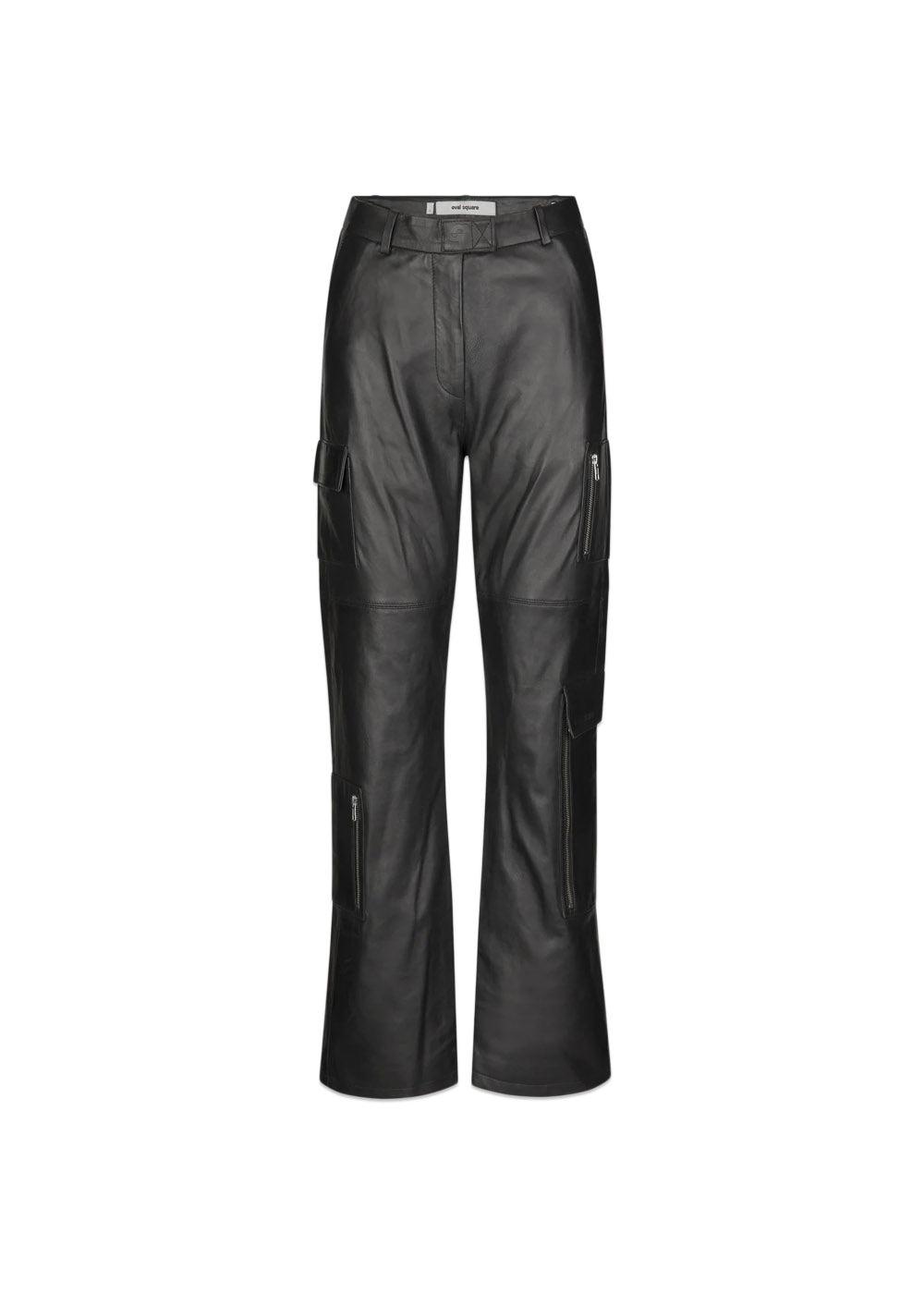 Deep Leather Pants - Black
