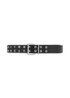 Double Eyelet Belt - Black-Belts-Ganni-Butler Loftet