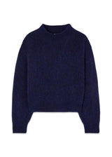 EAST - Navy Melange-Knitwear-American Vintage-Butler Loftet