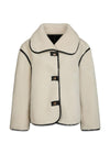 Edmund Teddy Jacket - Ivory-Outerwear-Neo Noir-Butler Loftet