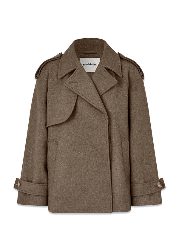 EsmundMD jacket - Espresso Melange-Outerwear-Modström-Butler Loftet