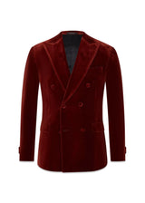 Farris Blazer - Leather Red Brown-Blazers-Oscar Jacobson-Butler Loftet