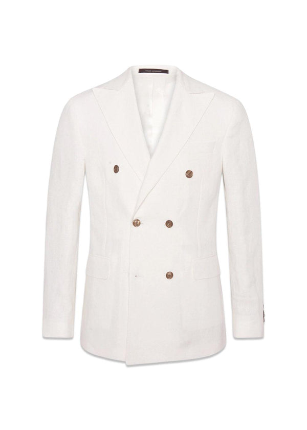 Farris Blazer - Optical White-Blazers-Oscar Jacobson-Butler Loftet