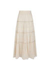 Felicia S Voile Skirt - Ivory-Skirts-Neo Noir-Butler Loftet