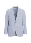 Ferry Patch Soft Blazer - Sky Blue-Blazers-Oscar Jacobson-Butler Loftet