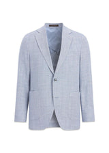 Ferry Patch Soft Blazer - Sky Blue-Blazers-Oscar Jacobson-Butler Loftet