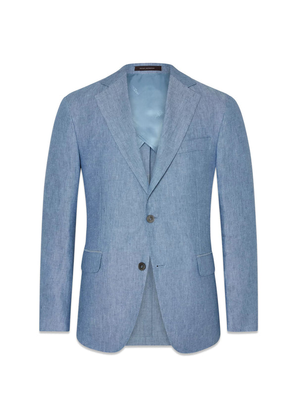 Ferry Soft Blazer - Smog Blue-Blazers-Oscar Jacobson-Butler Loftet