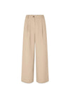 GaleMD 2 wide pants - Beige Melange-Pants-Modström-Butler Loftet