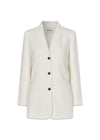 GaleMD slim blazer - Soft White-Blazers-Modström-Butler Loftet