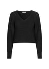 GalenMD short v-neck - Black-Knitwear-Modström-Butler Loftet