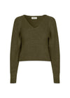 GalenMD short v-neck - Dark Olive-Knitwear-Modström-Butler Loftet