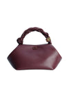 Ganni Bou Bag Small - Burgundy-Bags-Ganni-Butler Loftet