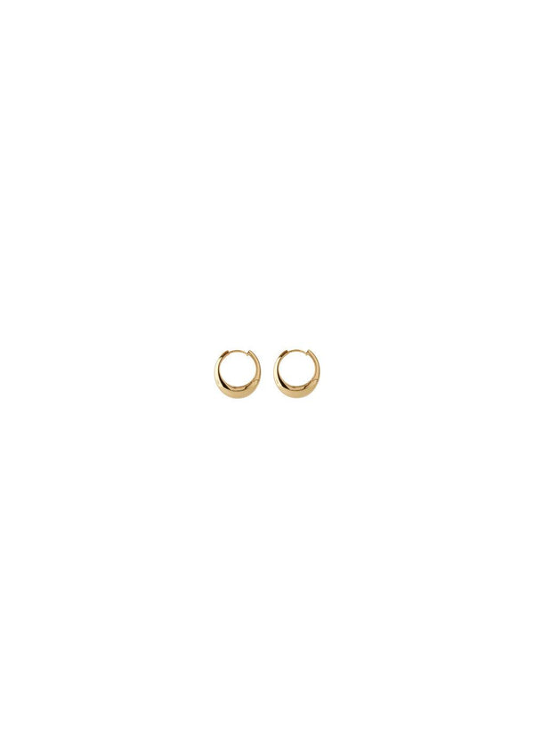 Globe Huggies - Goldplated-Jewellery-Pernille Corydon-Butler Loftet