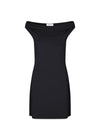 HimaMD off-shoulder dress - Black-Dress-Modström-Butler Loftet