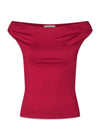 HimaMD off-shoulder top - Rumba Red-Top-Modström-Butler Loftet