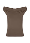 Himamd off-shoulder top - Chocolate Chip-Top-Modström-Butler Loftet