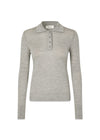 HirokiMD polo - Grey Melange-Knitwear-Modström-Butler Loftet