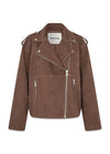 Hullamd suede jacket - Brown-Outerwear-Modström-Butler Loftet