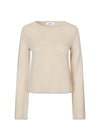 IvonneMD flared o-neck - Summer Sand-Knitwear-Modström-Butler Loftet
