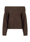 Jane Knit Blouse - Brown Melange-Knitwear-Neo Noir-Butler Loftet