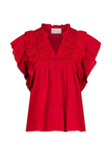 Jayla S Voile Top - Red-Top-Neo Noir-Butler Loftet