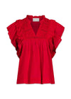 Jayla S Voile Top - Red