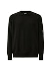 KNITWEAR CREW NECK - Black-Knitwear-C.P. Company-Butler Loftet