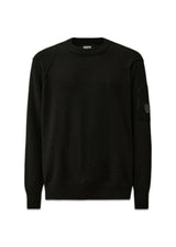 KNITWEAR CREW NECK - Black-Knitwear-C.P. Company-Butler Loftet