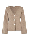 KlaytonMD cardigan - Dark Beige Melange-Knitwear-Modström-Butler Loftet