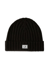 Knit Cap Merino Wool - Black-Headwear-C.P. Company-Butler Loftet