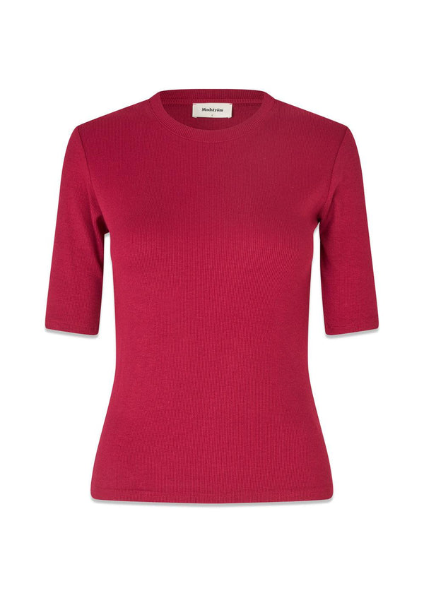 KrownMD o-neck t-shirt - Rumba Red-T-shirts-Modström-Butler Loftet